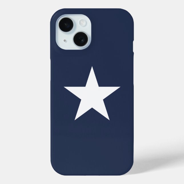 Coques Case-Mate iPhone Marque d'étoile bleue marine moderne (Verso)