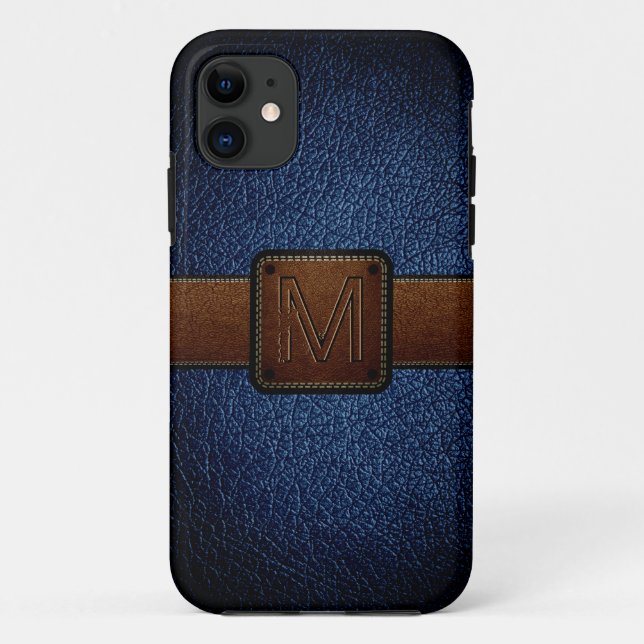 Coques Case-Mate iPhone Marque marron bleu foncé (Dos)
