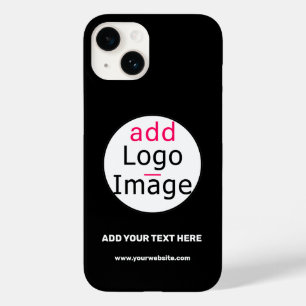 Coque Pour iPhone 14 Marque professionnelle personnalisable Noir