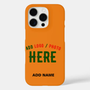 COQUES iPhone 16 PRO MARQUE VÉRIFIÉE DE L'ORANGE SOMBRE MODERNE ET MODE