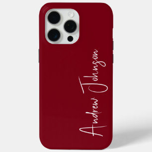 Coque iPhone 15 Pro Max Marron Monogrammé