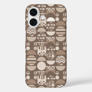 Coque Pour iPhone 16 Marron Terre Neutre Nordique Scandinave
