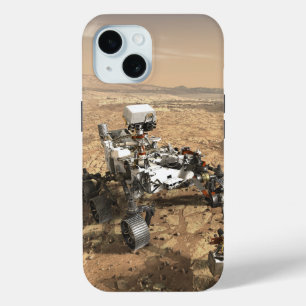 Coque Pour iPhone 15 Mars 2020 Rover Sur La Surface De Mars.