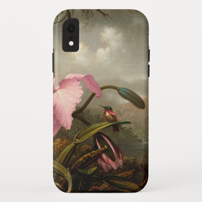Coques Case-Mate iPhone Martin Johnson Heade - Orchidée Et Colibri (Dos)