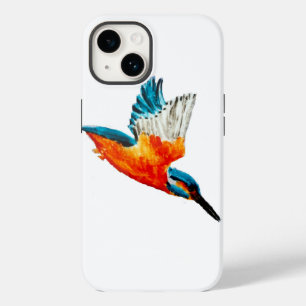 Coque Pour iPhone 14 Martin-pêcheur d'art ornithologique coloré