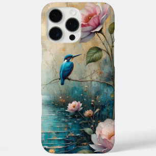 Coques iPhone 16 Pro Max Martin-pêcheur et roses