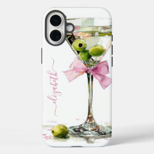 Coques iPhone 16 Plus Martini Élégant Monogrammé