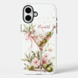 Coques iPhone 16 Plus Martini Élégant Monogrammé