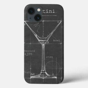 Coques Pour iPhone Martini noir et blanc Plan directeur