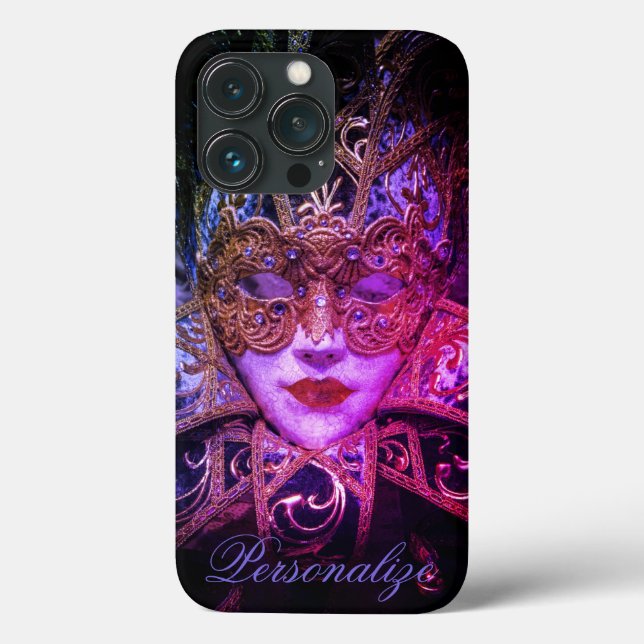 Coques Case-Mate iPhone Mascarade masque victorienne élégante goth noir ro (Verso)