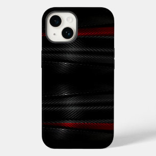 Coque Pour iPhone 14 Masculine graphique en rouge noir gras pour lui Ho