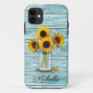 Case-Mate iPhone Case Mason de tournesol rustique Jar