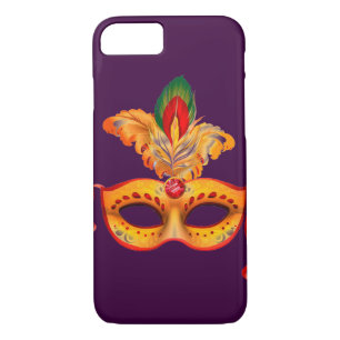 Coques Pour iPhone Masque royal violet mascarade mardi gras