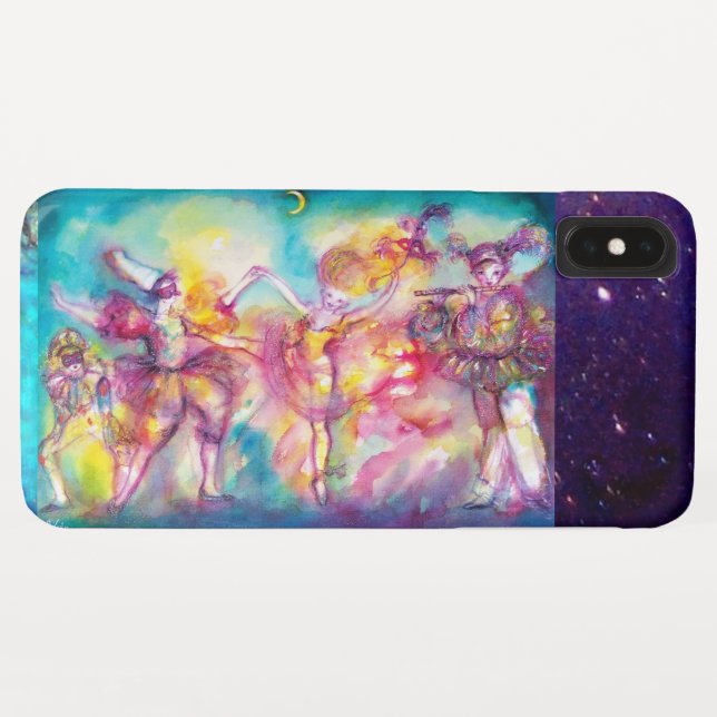 Coques Case-Mate iPhone MASQUERADE, Mardi Gras Masques, Danse, Musique (Dos (Horizontal))