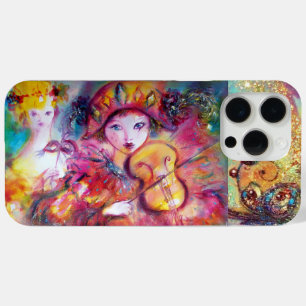 COQUE iPhone 15 PRO MAX MASQUÉRADE VÉNÉTIEN / HARLEQUIN ET COLUMBINE