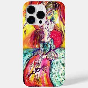 COQUES POUR iPhone MASQUÉRADE VÉNÉTIENNE / COLOMBINA AVEC ROBE BLEUE