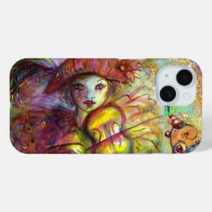 COQUE POUR iPhone 15 MASQUÉRADE VÉNÉTIENNE / HARLEQUIN JOUER AU VIOLIN