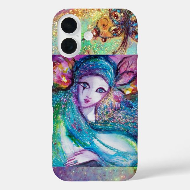 COQUES Case-Mate iPhone MASQUÉRADE VÉNÉTIENNE /MASQUE EN BLEU (Verso)