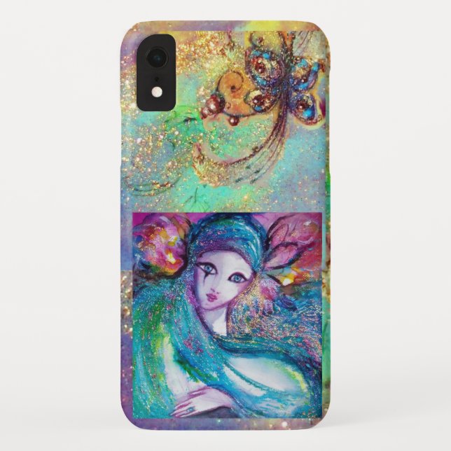 COQUES Case-Mate iPhone MASQUÉRADE VÉNÉTIENNE /MASQUE EN BLEU (Dos)