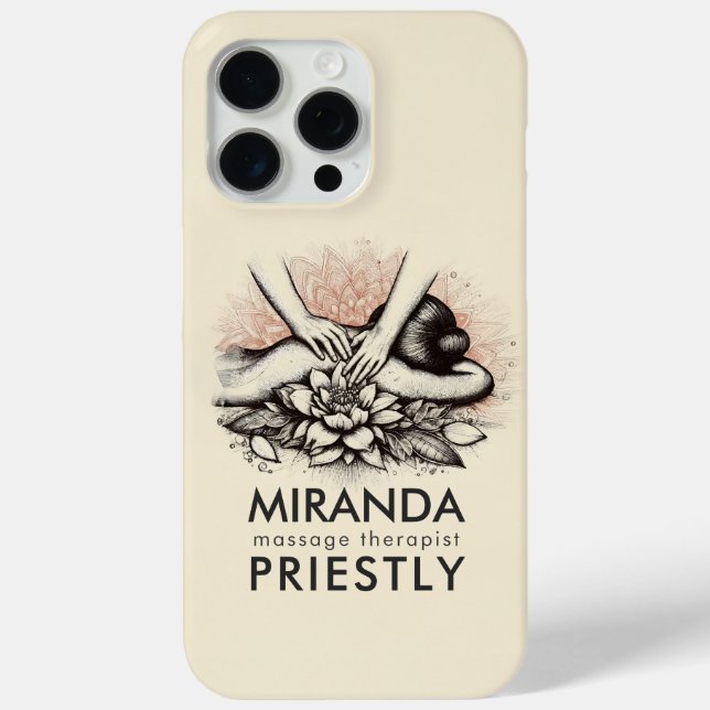 Coques Case-Mate iPhone Massage Thérapie Guérison Mains Énergie Spa Bien-ê (Verso)