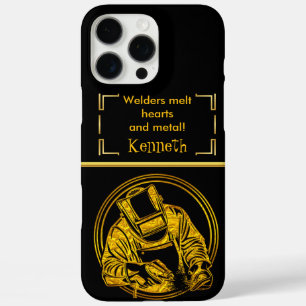 Coques iPhone 16 Pro Max Master Welder Crafting Métal parfait