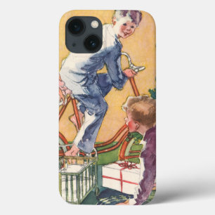 Etui iPhone Case-Mate Matin de Noël Vintage, Enfants avec Présents