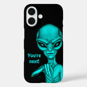 Coque Pour iPhone 16 Mauvais Alien, Tu es le prochain !