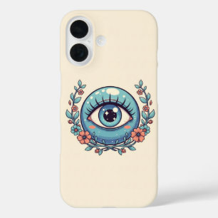 Coque Pour iPhone 16 Mauvais Œil Ludique avec Animaux de Dessin Animé