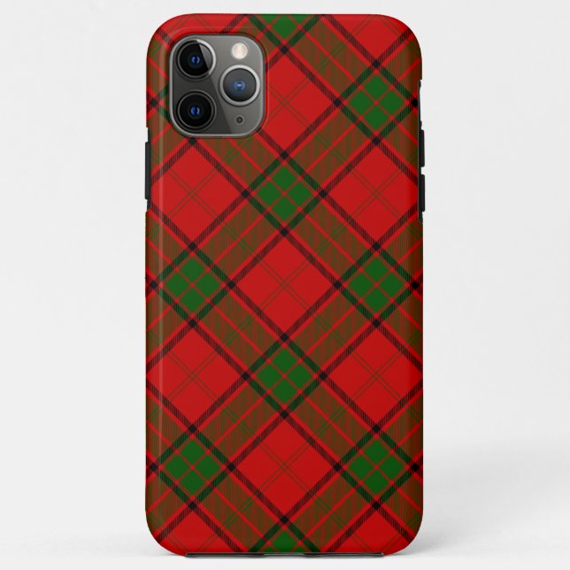 Coques Case-Mate iPhone Maxwell tartan rouge vert plaid (Dos)