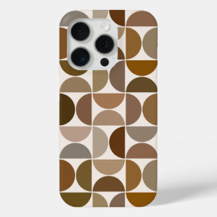 Coque iPhone 15 Pro MCM Semi-cycles Browns+Cream Big Motif