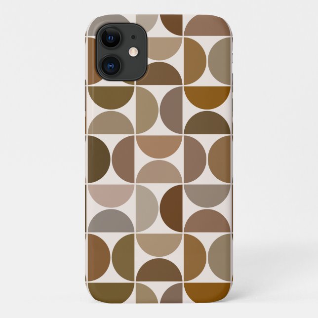 Coques Case-Mate iPhone MCM Semi-cycles Browns+Cream Big Motif (Dos)
