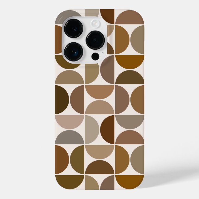 Coques Case-Mate iPhone MCM Semi-cycles Browns+Cream Big Motif (Verso)