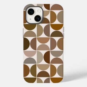 Coque Pour iPhone 14 MCM Semi-cycles Browns+Cream Big Motif
