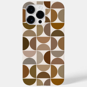 Coque Pour Pour iPhone 14 Pro Max MCM Semi-cycles Browns+Cream Big Motif