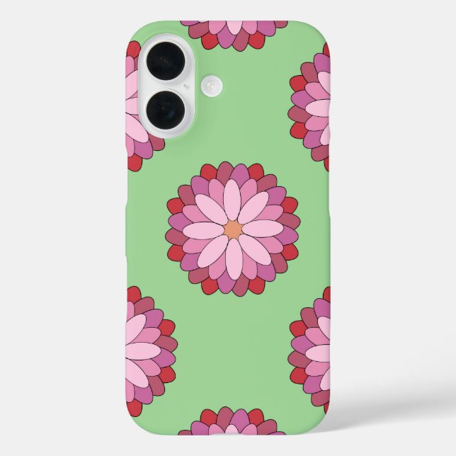Coques Case-Mate iPhone Médaillon asiatique rose pastel Floral (Verso)