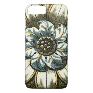 Coques Pour iPhone Médaillon floral fleuri sur l'arrière - plan