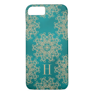 Coque Case-Mate Pour iPhone Médaillon Turquoise et Gold Exotic