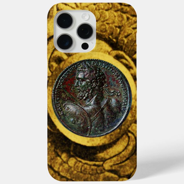 COQUES Case-Mate iPhone MÉDALLION ROMAINE ANTIQUE BRONZE AVEC GRIFFINS D'O (Verso)