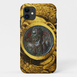 COQUE iPhone 11  MÉDALLION ROMAINE ANTIQUE BRONZE AVEC GRIFFINS D'O