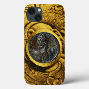 iPhone 13 CASE MÉDALLION ROMAINE ANTIQUE BRONZE AVEC GRIFFINS D'O