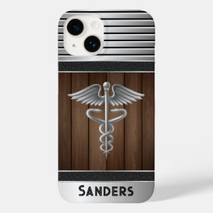 Coque Pour iPhone 14 Médecin Caduceus Médicale Personnalisé
