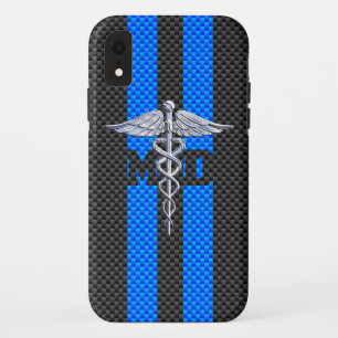 Case-Mate iPhone Case Médecin Médicale MD Caduceus sur les rayures vives