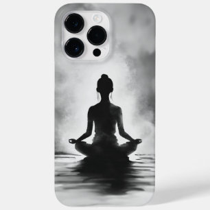 Coque Pour Pour iPhone 14 Pro Max Méditation Yoga Instructeur Lotus Pose Peinture à