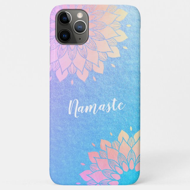 Coques Case-Mate iPhone Méditation Yoga Instructeur Rose Gold Foil Mandala (Dos)