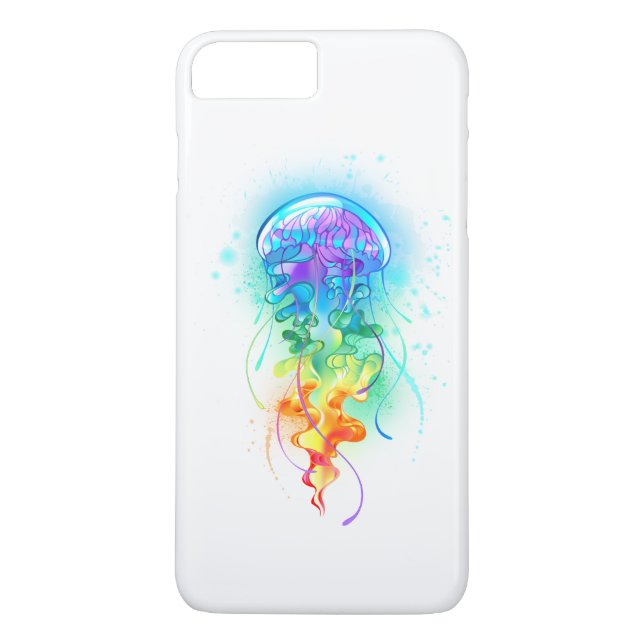 Coques Case-Mate iPhone Méduse arc-en-ciel (Dos)