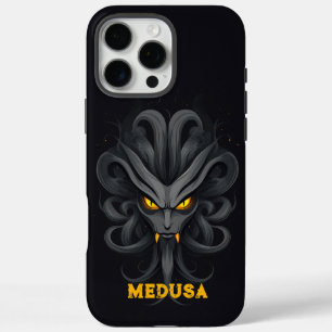 Coques iPhone 16 Pro Max Méduse en colère Noire