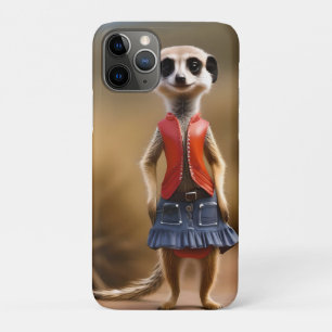 Case-Mate iPhone Case Meerkat Adolescent En Jupe Et Veste,