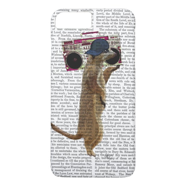 Coques Case-Mate iPhone Meerkat avec Boom Box Ghetto Blaster 2 (Dos)