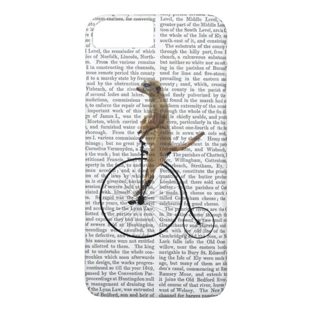 Coques Case-Mate iPhone Meerkat sur Black Penny Farthing (Dos)