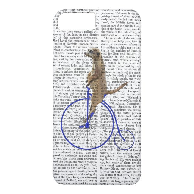 Coques Case-Mate iPhone Meerkat Sur Blue Penny Farthing (Dos)